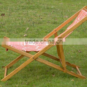 Wooden Foldable Beach Chair photo-2