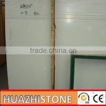 xiamen cheap snow white artificial marble slab on sale