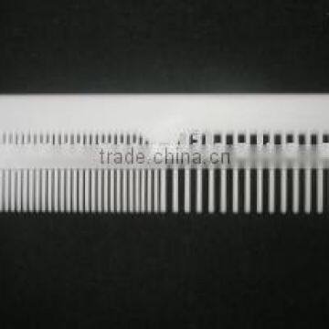 hot sale white double comb tooth plastic hotel hair comb