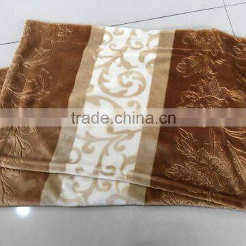 2015 new design embossed flannel fleece pillowcase