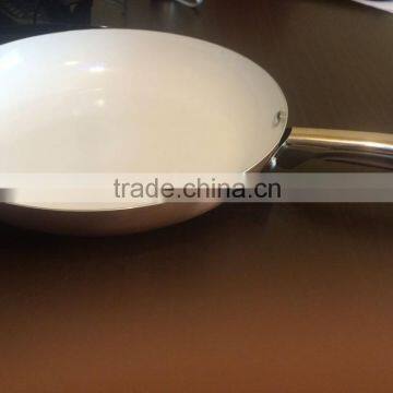 Copper Aluminum Non-stick Press Ceramic Cookware Set Kitchen Used Fry Egg Pizza Pan Skillet S/S Handle photo-3