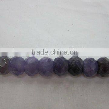 100% Natural Pumpkin Facet Beads Amethyst Loose Natural Amethyst Beads photo-3