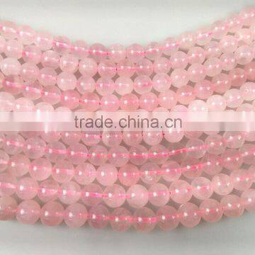 Good Quality Loose Precious Stone Rose Quartz Round Beads Natural Real Quartz Round Beads