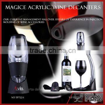 NT-TP722-1 customized portable wine decantor bpa free and reusable wine aerator