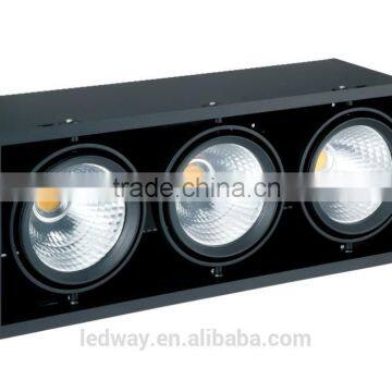 3*35W LEDWAY LED indoor Three-head slim trim Grille spot lamp without Decoration Plat IP20