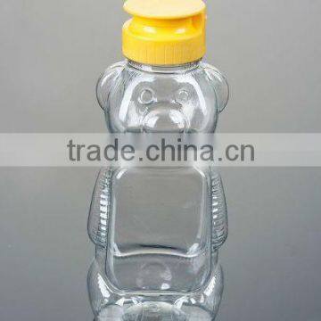 12oz PET Plastic Honey Bear Bottle With The Silicone Value Lid