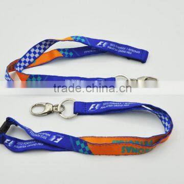 2015 F1 Hot Sale Polyester Lanyard With Printing