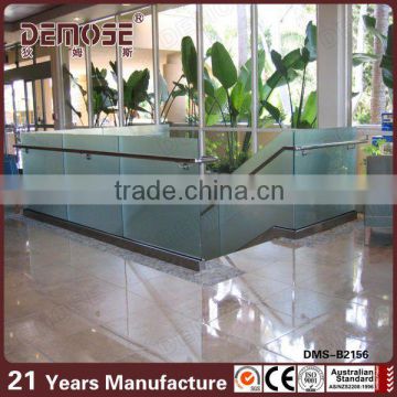 frameless glass railing/ balcony railing design glass