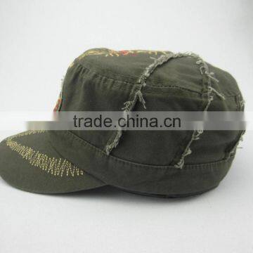 Silk screen printed military hat