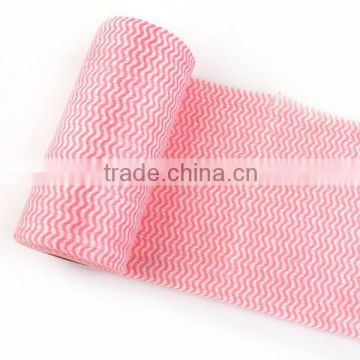 couloured spunlace nonwoven clean wipes