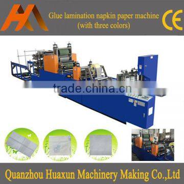 Automatic machine napkin tissue printing folding type