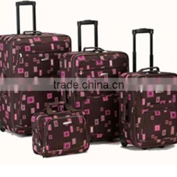 stock stocklot overstock closeout 3pcs 4pcs printed carry on trolley suitcase set