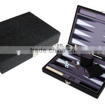 Exquisite Carbon Fiber Design 15" Portable PU Travel Game Chess Backgammon