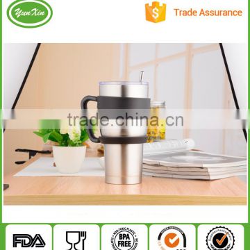 30OZ High quality Double wall stainless steel coolers tumbler with plastic handle with sliding leak proof lid                        
                                                Quality Choice