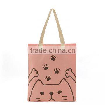 lovely cat cotton shopping bag