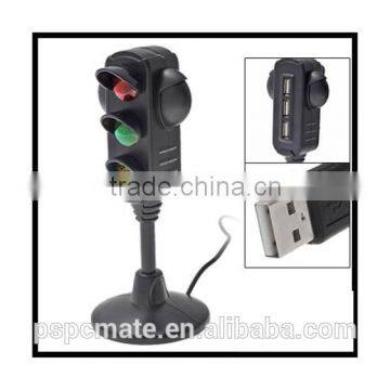 Desktop Street Traffic Stop Light USB Hub With Red Yellow Green Lights photo-2