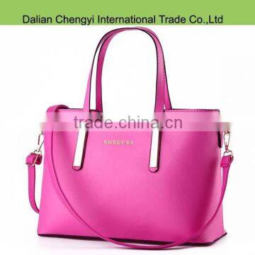 Fancy ladies multicolor pu handbags