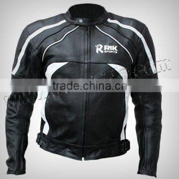 Motorbike Leather Jacket, Motorcycle Clothing Genuine Leather Racing Jacket