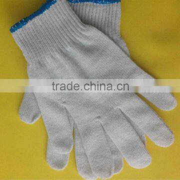 Nature white cotton gloves for safety work