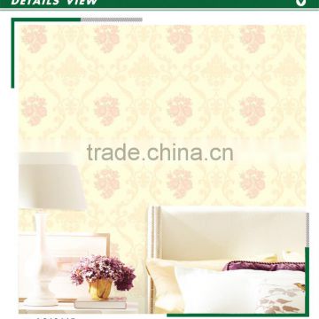 stocklot embossed plastic wallpaper, traditional damask wall decal for room , moisture-proof wall paper wholesale