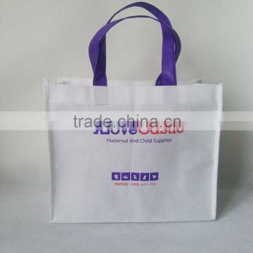 New WHITE customise design promotional non woven bag