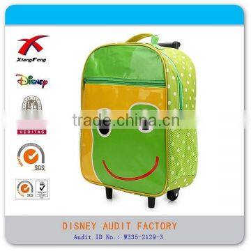 PVC+polyester cartoon cute kids school trolley bag