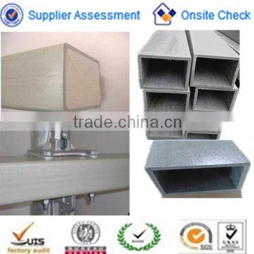 Pultruded Composite Rectangular Tube fiberglass crossarm, High voltage FRP Crossarm