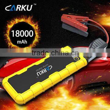 CE FCC ROHS certificates carku 18000mAh Multi-Function jump starter auto car Mini jump starter power bank car battery