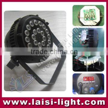 IP 65 outdoor led lighting 18x15w 5in1 rgbwa led flat par