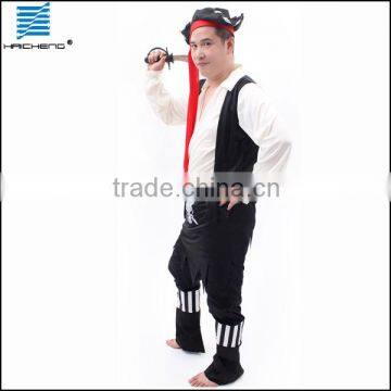 Halloween cosplay pirate costume with hat