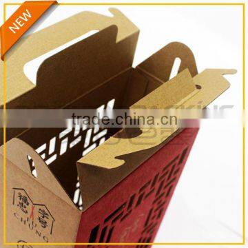 Die Cut Windown Brown Kraft Handle Box photo-6