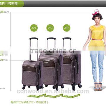 PU suitcase polyester soft case soft duffle bag