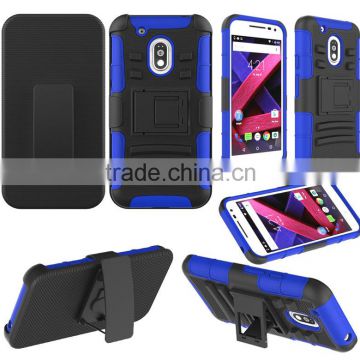 Armor design holster Case Cover For MOTO G4 with rotate kickstand