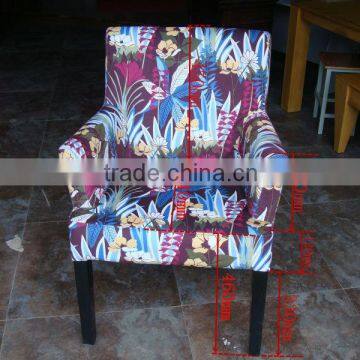 solid wood fabric chair