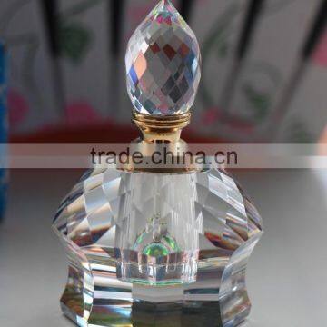 Empty Colorful Blue Crystal Perfume Bottle photo-3