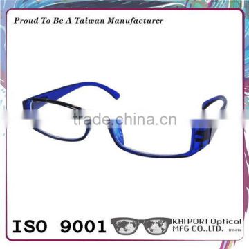 Classic style shape and Pattern spliced ce eye glasses