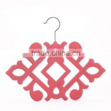 Factory Flocked Velvet Tie Hanger Simple Slim-Line Tie Organizer in 5 Style photo-5