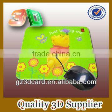 Custom 3d lenticular mouse mat of cartoon