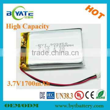 Hot Selling 3.7V1700mah Rechargeable Camera Battery