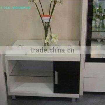 White cheap melamine TV Cabinet