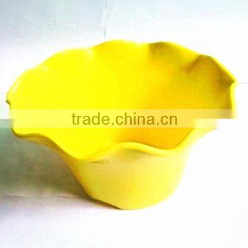 The lotus shaped plastic flowerpot,A variety of colors to choose