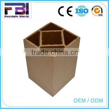 Water-proof Wood Plastic Composite square tube