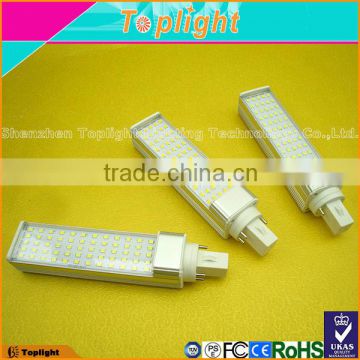 high luminous smd2835 6000k 12w g24 led plug light led lamp