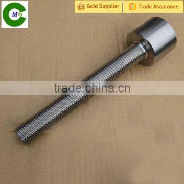 CNC lathe grinding wheel mandrel shaft precision ground shaft with thread