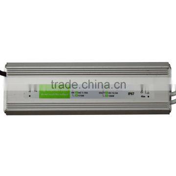 150w 12v ip67 waterproof led driver with CE RoHs approved                        
                                                                                Supplier's Choice