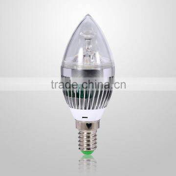 IP44 Waterproof 3W LED Candle Pearl Light with E14 Round Base