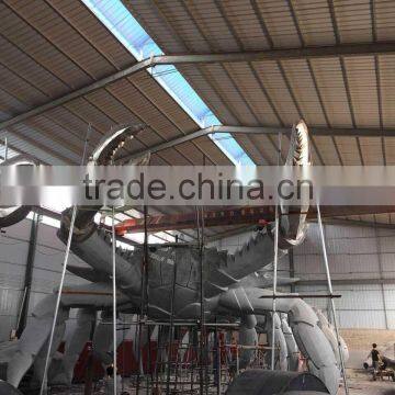 Outdoor Roadside Large Red Abstract Stainless Steel Sculpture photo-4