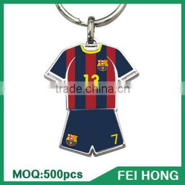 Wholesale Bulk Custom Printing Souvenir Soccer Shirt Cheap Key Ring