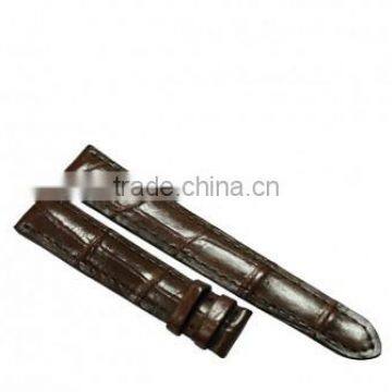 Crocodile leather watchband SCRWC-007