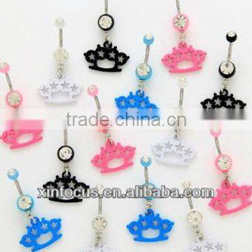 Brass Knuckle U.V. Belly Rings body jewelry